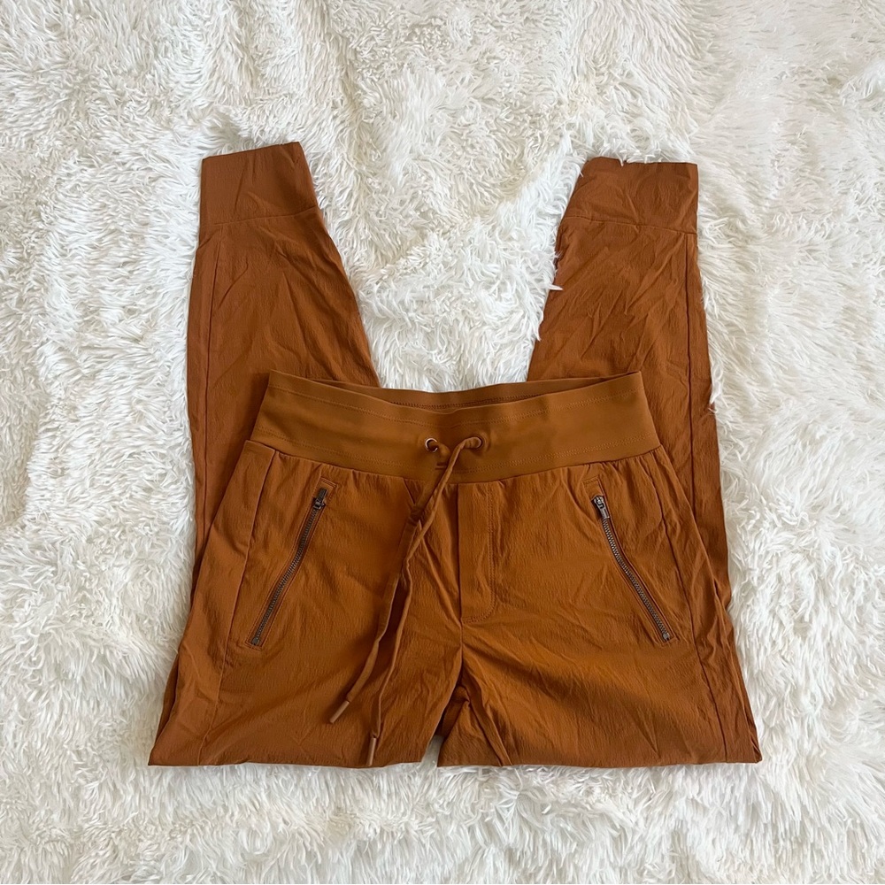 Athleta Brown Trekkie North Women's Joggers Nylon Drawstring Athletic Pants 2